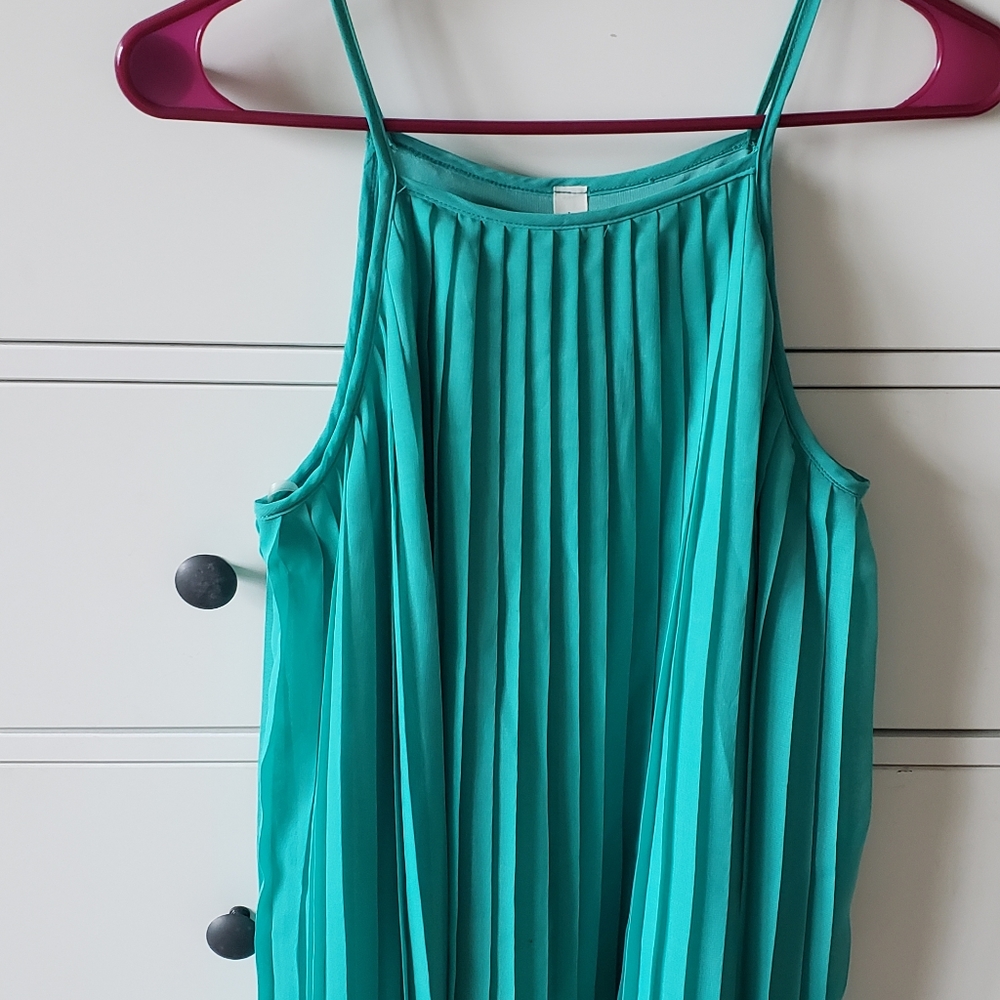 Pleated chiffon mini Dress